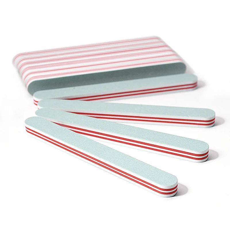 50/100Pcs Nail Buffers Blocks With Different Grits 600 3000 Sanding Nail Art Tips Tool File Washable Accessories Manicure Buffer