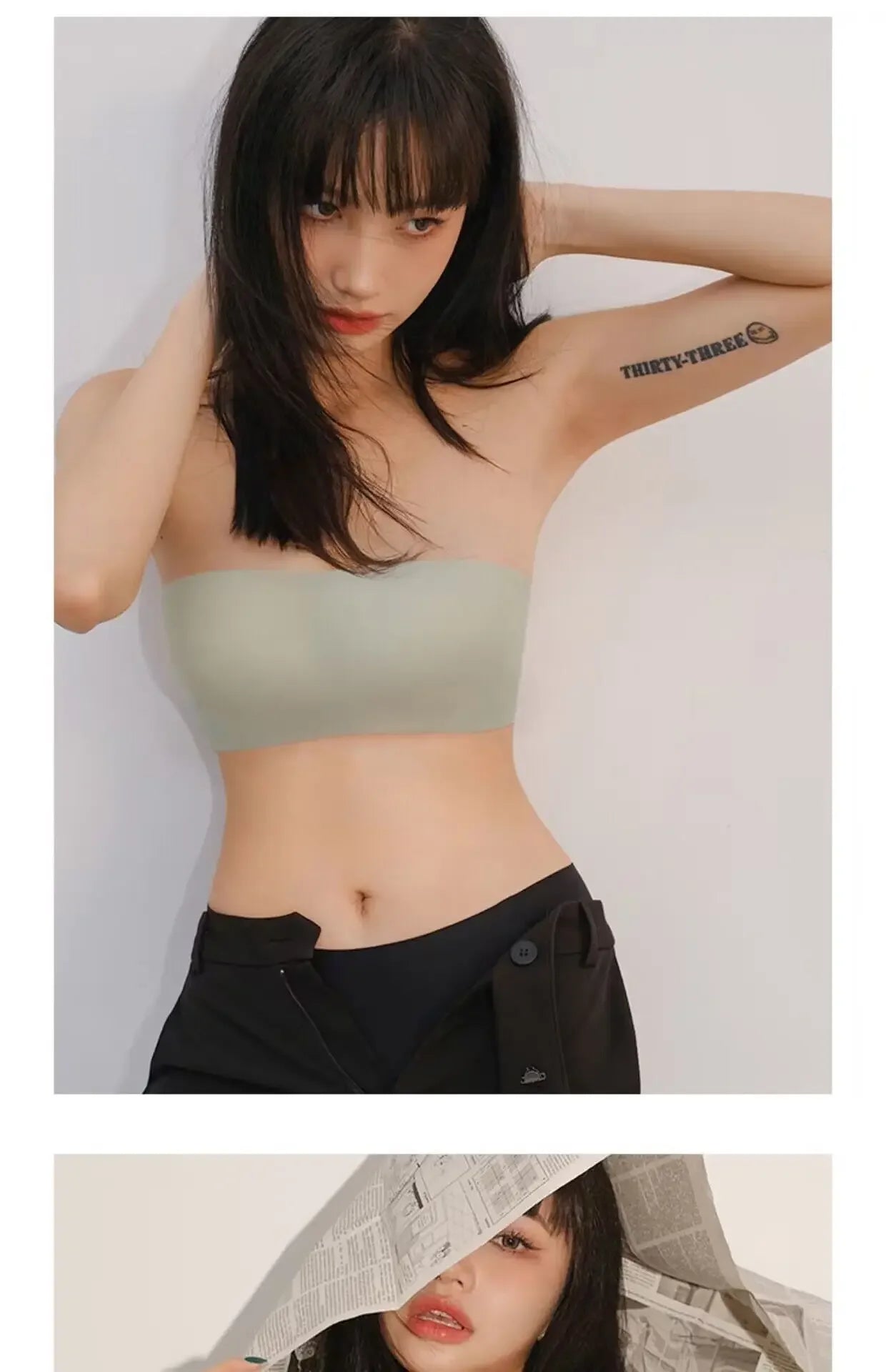 Women Sexy Strapless Bra Push Up