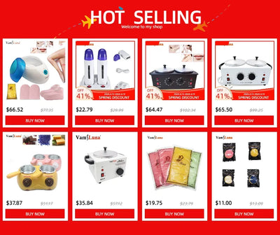 3 Pieces Women Epilators For Hair Removal Depilatory Roll on Wax Heater Roller Waxing Warmer Machine With or Without 3 Wax