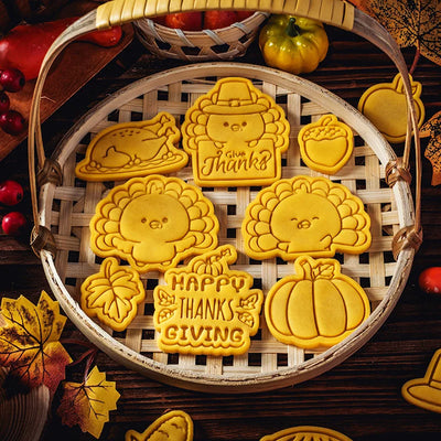 Thanksgiving Theme Cookie Molds Fondant Cutter Pastry Decoration Mold Kitchen DIY Baking Supplies