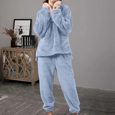 Coral Fleece Adult Blanket Pajamas Women Fall/winter Flannel