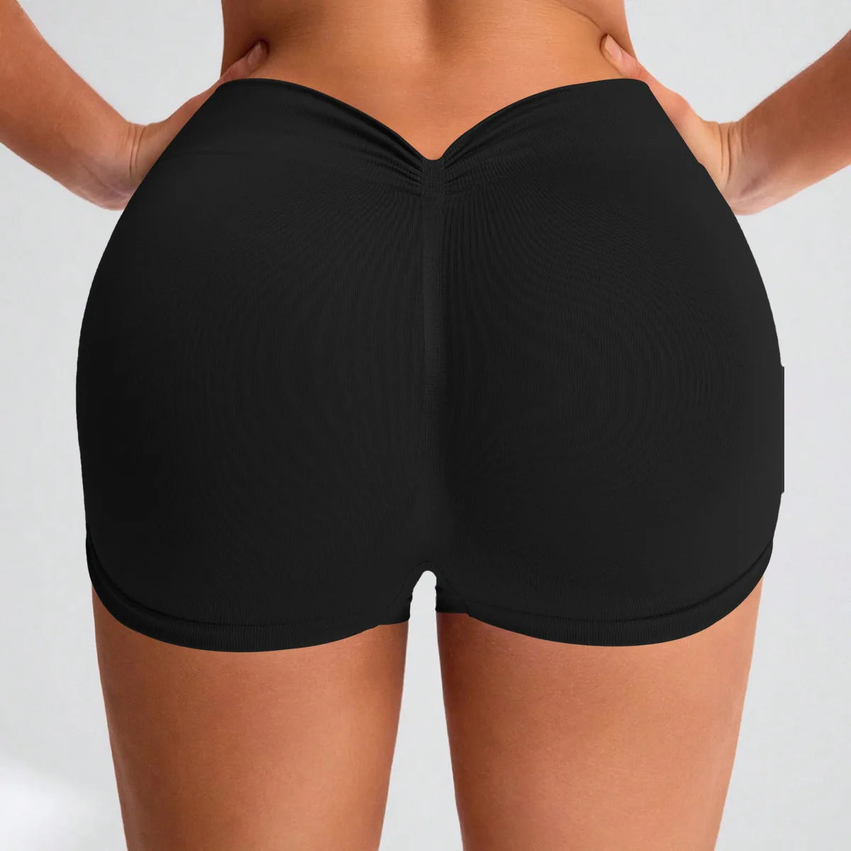 Women's Seamless Three Point Shorts High Waisted Butt Lifting Shorts Stretch Gym Running Quick Dry Fitness Workout Summer
