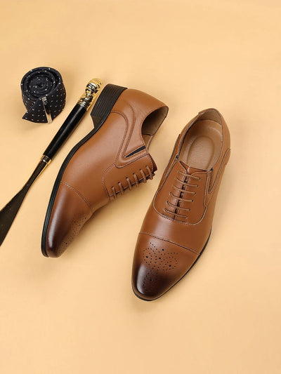 Men's Oxford Formal Dress Shoes Business Comfortable Classic Lace Up Shoes for Weddings, Church, Office, Prom