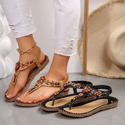 Women's Sandals Summer Flip Flops for Women Comfortable Flats Outdoor Fashion Ladies Shoes Footwear 2025 Luxury Casual Barefoot