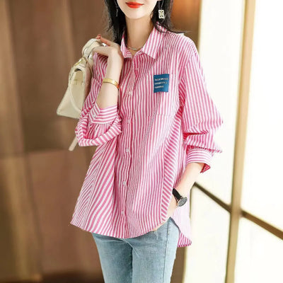 Office Outfits Dress Shirts Woman Top Wear To Work Simplicity Pink & Blouses Women Formal Fine Elegant Offer Youthful Emo Basic