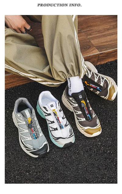 Athletic Shoes For Men Outdoor Hiking Boots New Product Fashion Men Casual Shoes Light Running Sneakers Breathable Elastic Band