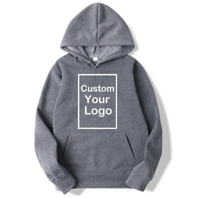 Men's and women's sports hooded sweatshirts, fashionable casual sweaters, customized, long sleeved, outdoor