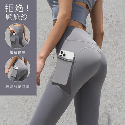 Women Leggings With Pockets Control Running