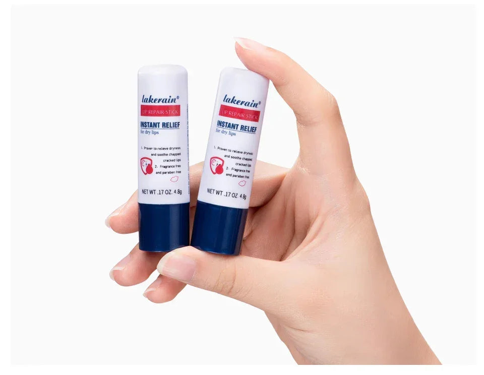 Lakerain Lip Repair Stick 2 Packs Quick Relief Of Dry Moisturizing And Smoothing lip Lines Lip Balm Soothes Chapping Lipstick