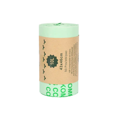 50PCS Biodegradable Pet Poop Bags 8L 10L Compostable Trash Liners for Kitchen Household Dog Cat Waste Eco-Friendly Garbage Bags