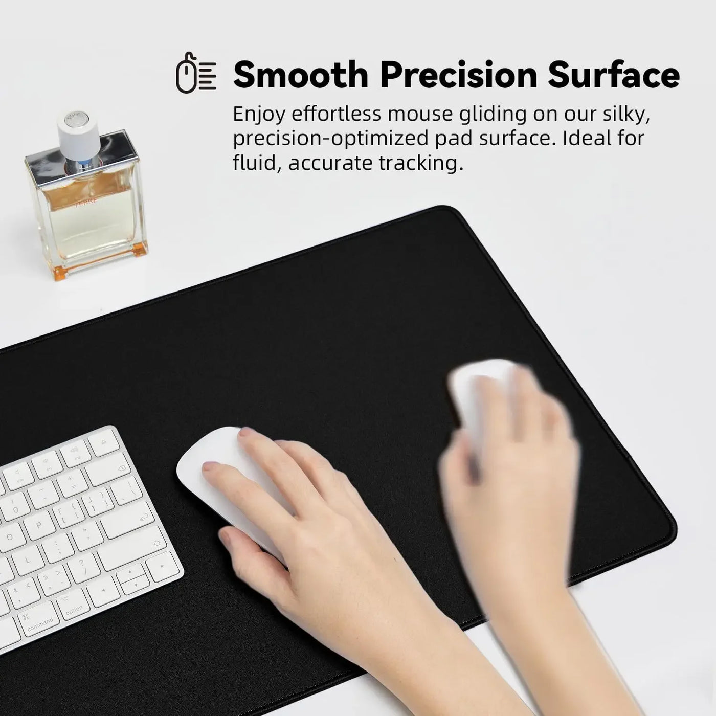 Non-Slip Mouse Mat Black Gaming Esports Mouse Pad Desktop And Laptop Computer Simple Rubber Mouse Pads Base Office Accessorie