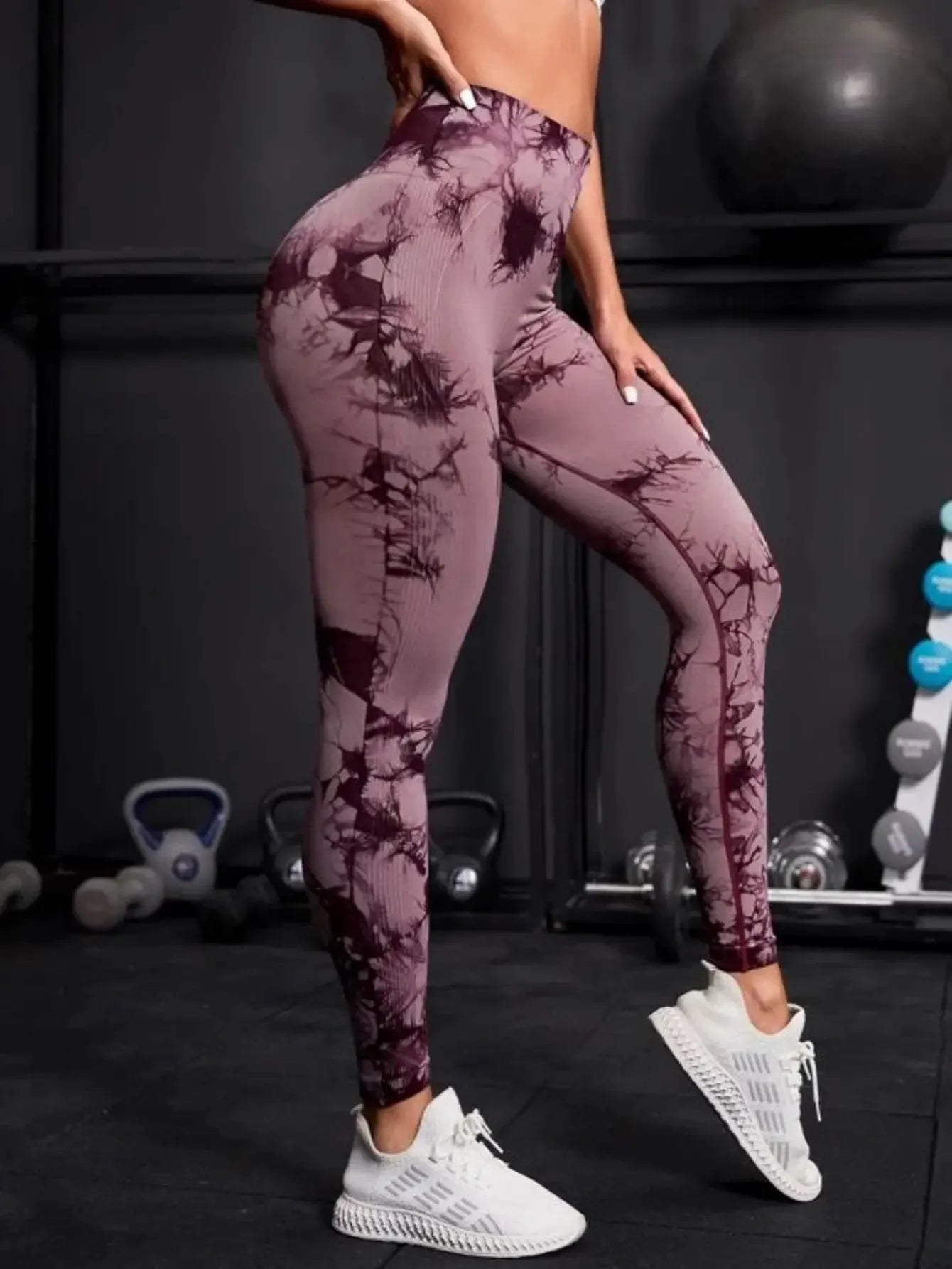Women Tie Dye Leggings Fitness Sports