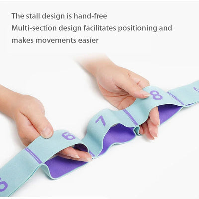 Yoga Stretching Belt Dance Gymnastics Training Band Elastic Yoga Resistance Bands Pilates Exercise Pull Strap Belt Fitness Sport