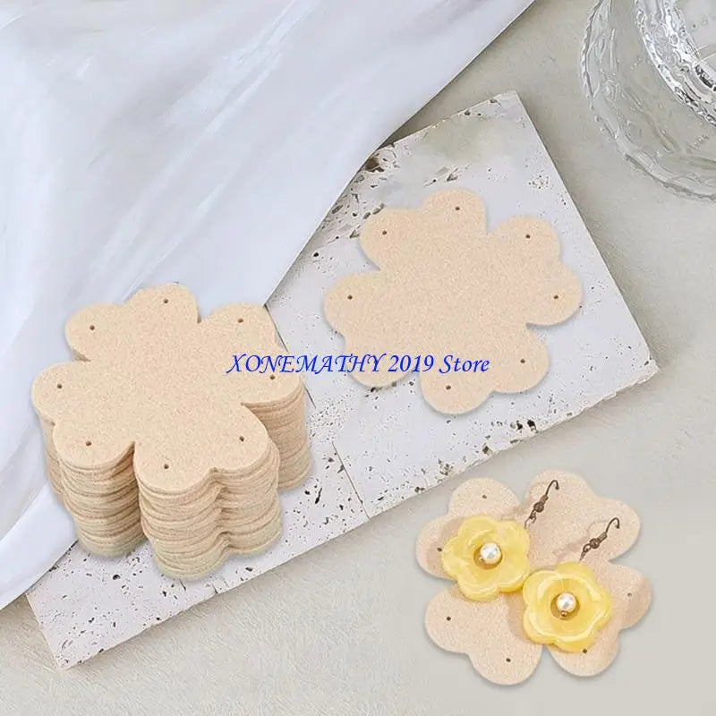 F42F 10PCS Travel Friendly Felt Jewelry Organizers Portable Jewelry Storage Pads Perfect for Storing Earrings and Necklaces