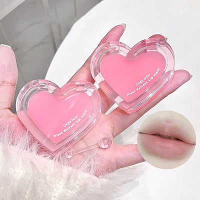 2pcs lip oil+lip mask beauty makeup moisturizing lip care set is suitable for all skin types of moisturizing transparent lipstic