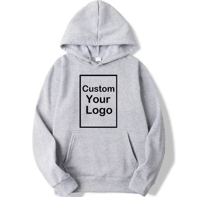 Men's and women's sports hooded sweatshirts, fashionable casual sweaters, customized, long sleeved, outdoor
