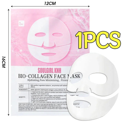 5/10PCS Collagen Face Mask Shrink Pores Deep Hydrating Overnight Mask Moisturizing Refreshing Brightening Korean Face Skin Care