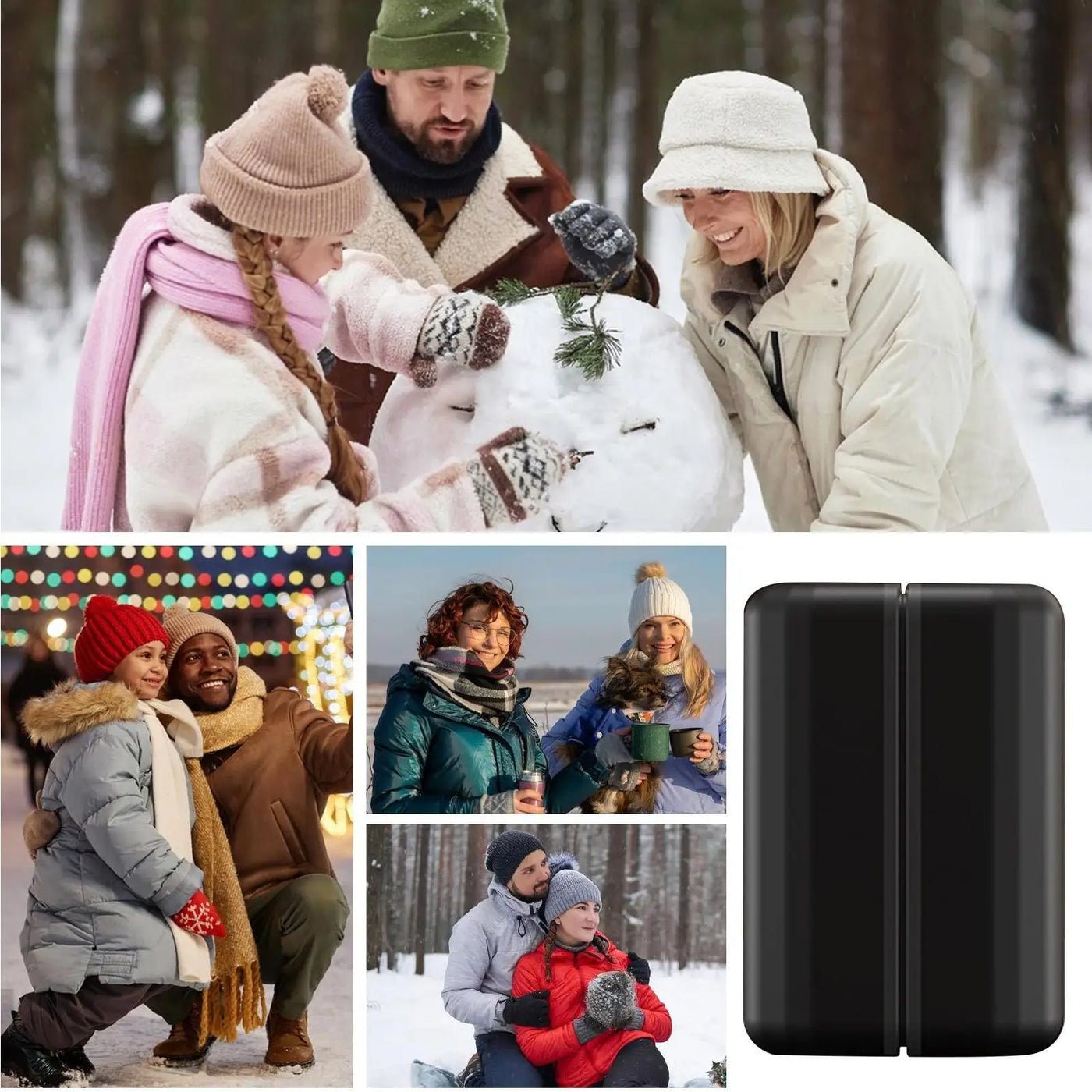 Heated Hand Warmers Magnetic Rechargeable Hand Warmer Heater For Camping Gear Hunting Outdoor Cold Weather Hiking Golf Indoor