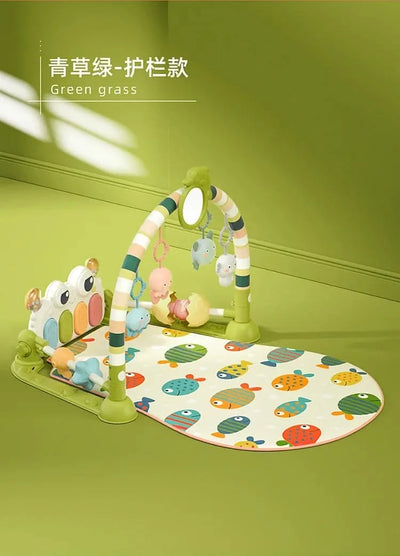 Baby Toys Musical Play Mats Piano Gym Newborn Toys Tummy Time Mat Baby Teether & Padded For Toddlers Early Learning Education