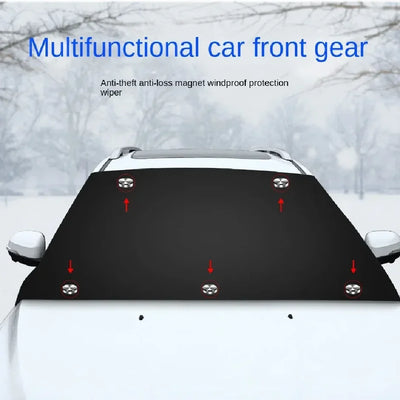 Magnetic car snow shield Car sun shield Thickened frost protection and sun protection car cover