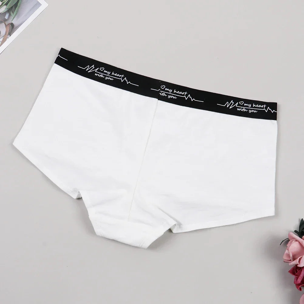 Ladies Solid color boxers Briefs Comfortable Female Underwear Sporty Style Casual Sexy Panties for Women S-XL