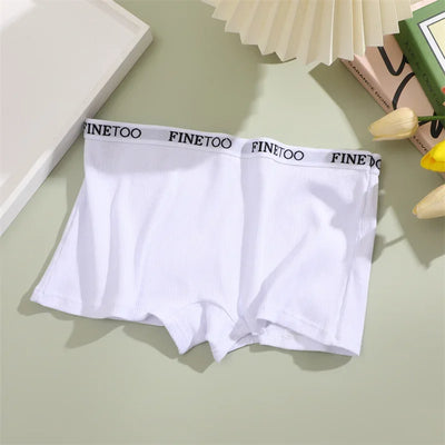 Cotton Boxers Shorts  For Women Sexy Low Rise Panties Female Solid Color Breathable Underwear High Elastic Intimates Lingerie