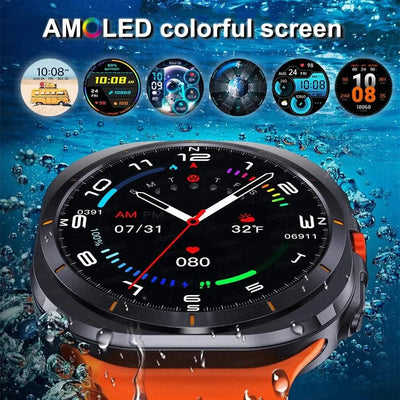 2025New Galaxy Watch 7 Ultra Smart Watch Men 32GB Memory GPS NFC AMOLED Screen Fitness Tracker Health Smartwatches For Samsung