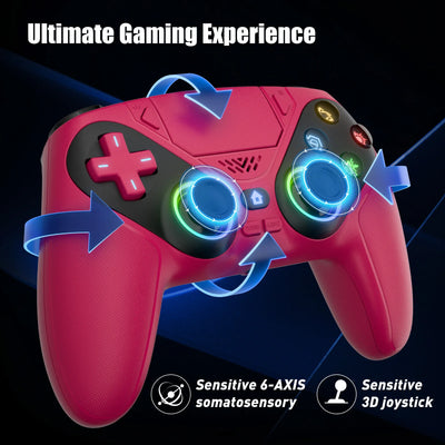 Wireless Gaming Controller compatible For Ps5/Ps5 Pro/Pc With Hall Joystick Dual Vibration Bluetooth Gamepad Turbo Programming