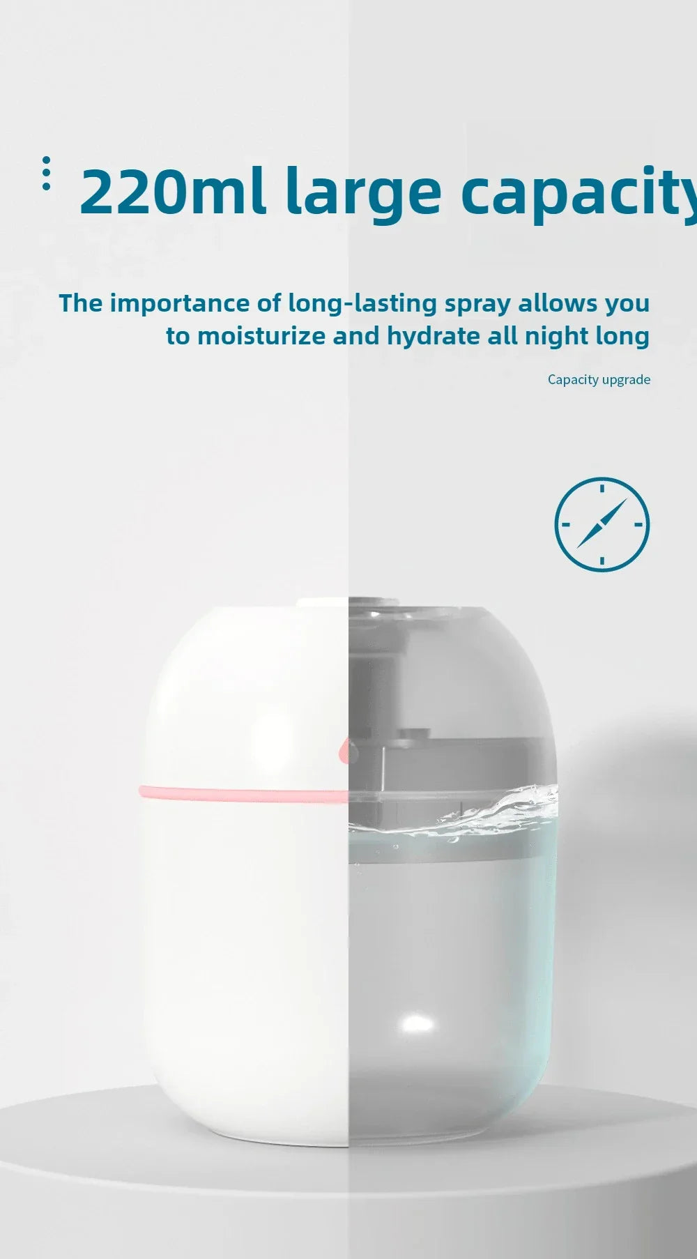 Car Diffuser Humidifier Auto Air Purifier Air Freshener with Colorful Atmosphere Lamp For Car Aromatherapy Diffuser Fresh