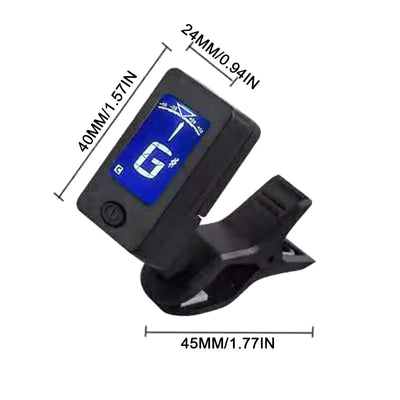 Guitar Tuner For All Instruments Clip On Electronic Tuner For Guitar Bass Ukulele Violin Mandolin Banjo Digital Guitar Tuner