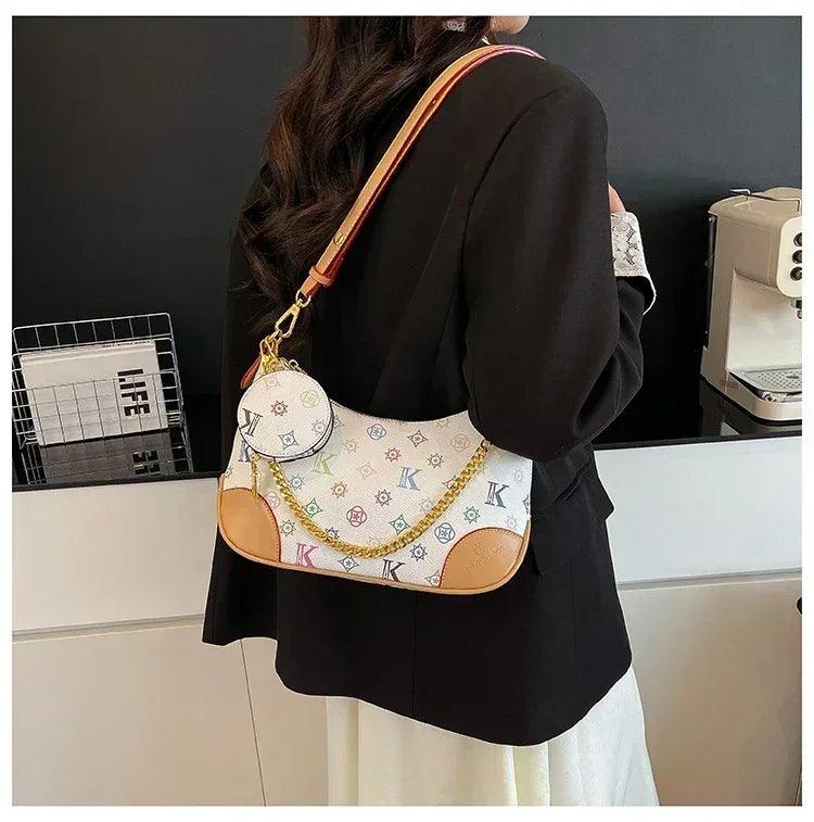 Famous designer elegant handbags leather for women ladies crossbody shoulder bag classic popular and lightweight