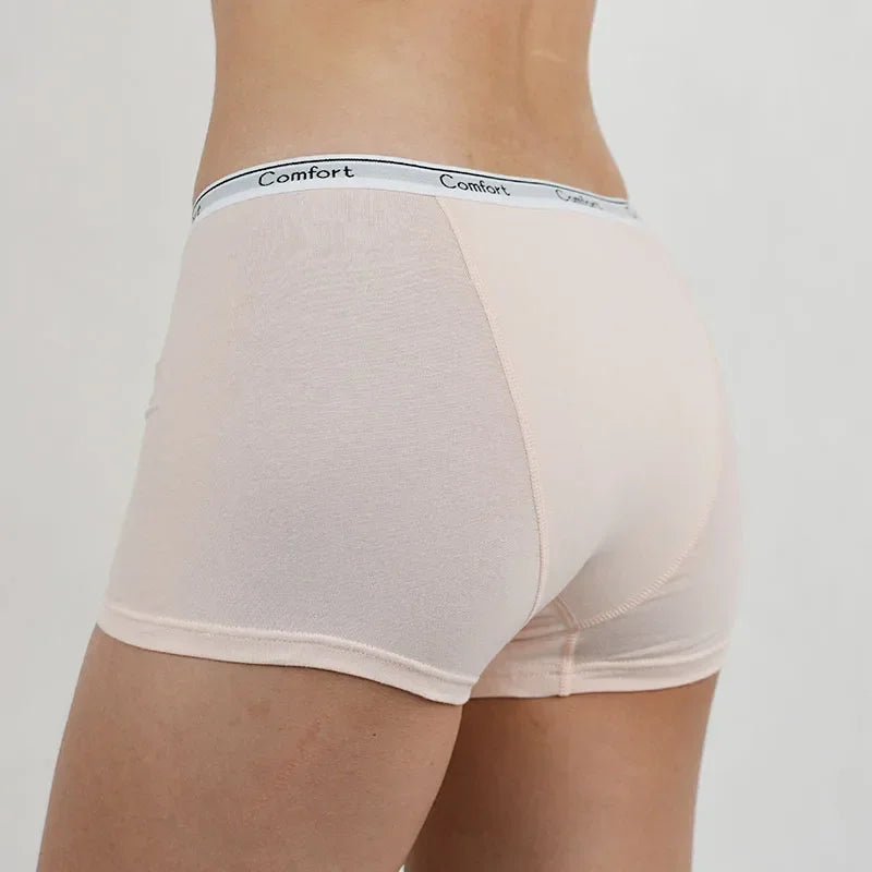 Cotton Menstrual Panties Women Leak Proof Boxer Short Underwear Female Menstruation Period Boyshort Underpants Woman Panty Panti