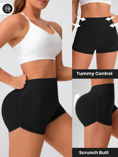 Workout Shorts for Women Seamless Scrunch Short Gym Yoga Running Sport Active Exercise Fitness Shorts