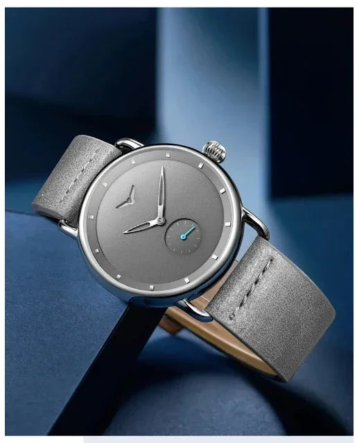 high-end Men's Watch Light Luxury Brand Business Trend Simple Leisure Belt Waterproof Meale Fashion Quartz Watches ﻿ Gift