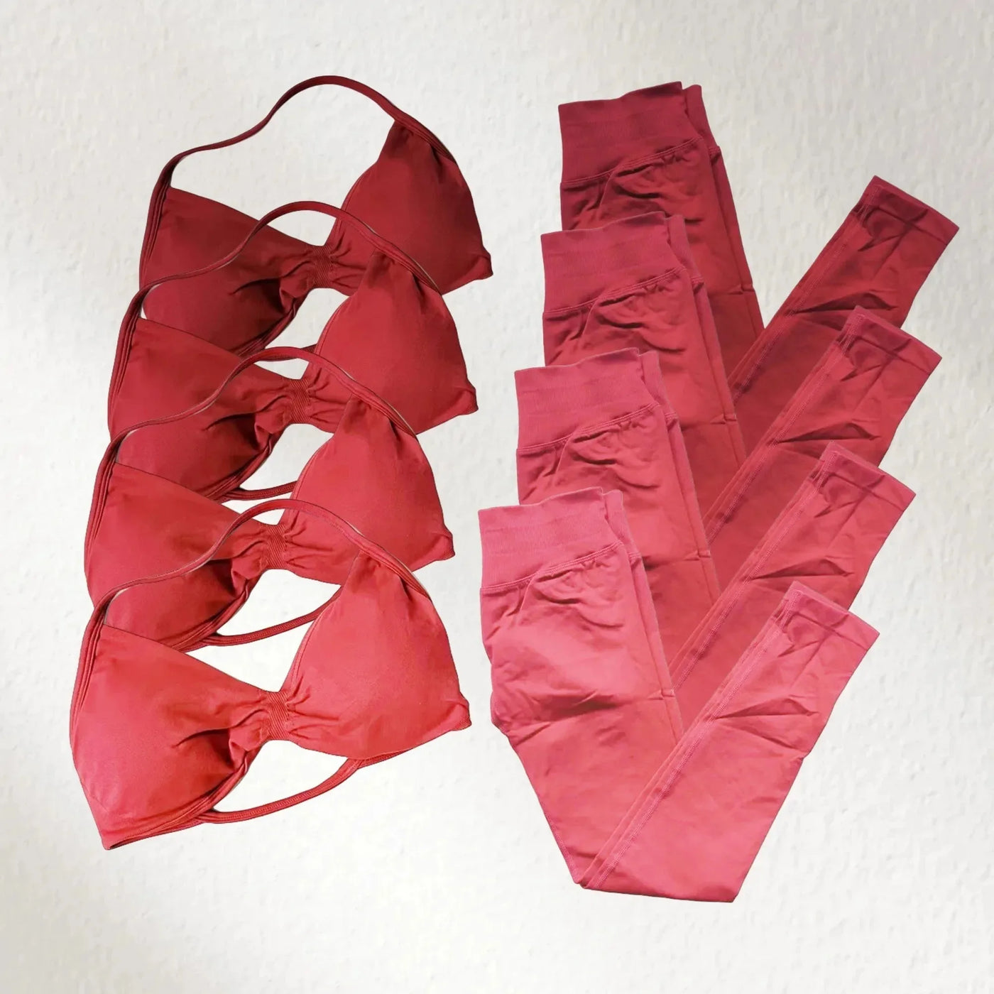 2-Piece Yoga Set 2025 Summer Yoga Set Gym Women's Yoga Fitness Set Hip Pants Neck Bra Pilates Set Multi-color No Printing