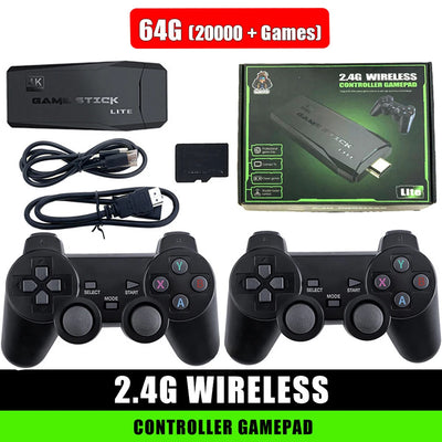 Gaming Console 58000 Games 256G TV Handheld Game Console 4K Wireless Gamepads HDMI-Compatible Wireless Controller for PS1 N64 DC