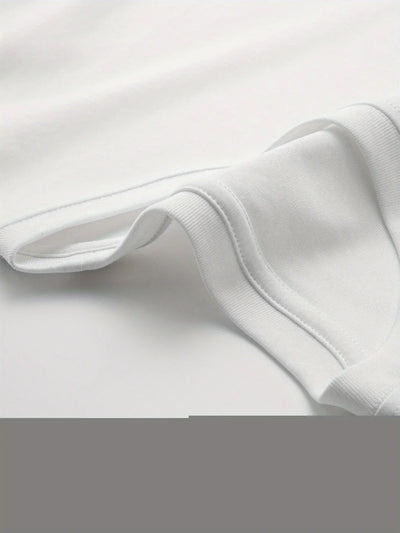 2025 Men's Oversized T-shirts Mens Cotton T Shirt White  Casual Summer Wear Fashion Print Tee Shirts for Men New Clothing