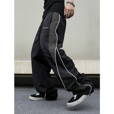 Men Casual Joggers Pants Fashion Streetwear Oversized Sports Wide Leg Pants Hip Hop Y2k Sweatpants High Waist Baggy Trousers
