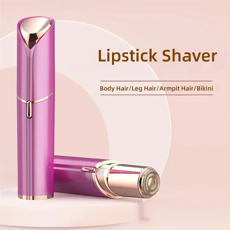 Facial Hair Removal Electric Face Razors for Women USB Rechargeable Painless Portable Hair Removal Device with Indicator Light