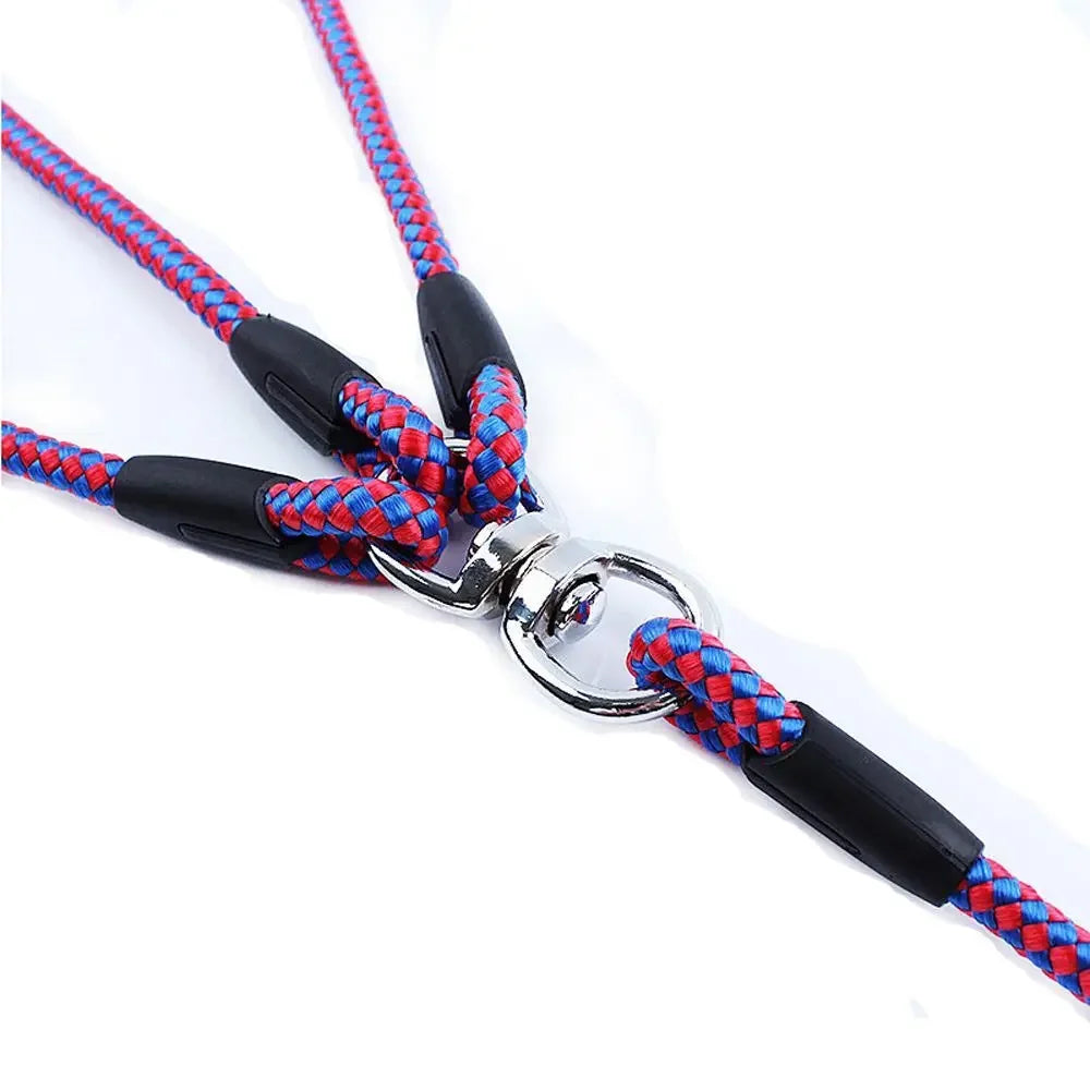 Durable 3 Way Couplers Rope Safety Cord Triple Pet Leashes Pet Supplies Braid Pet Rope Puppy Rope Leash Leash Lead Pet Leashes