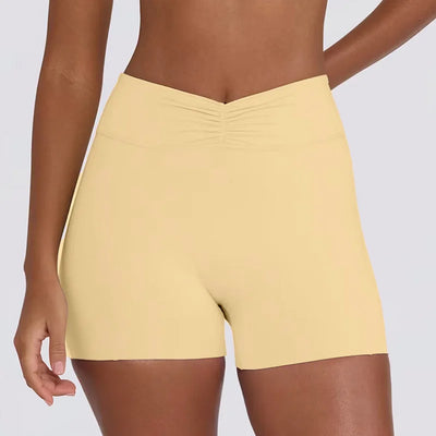 Women's Yoga Suits Quick Drying Leggings Gym Shorts Nude Hanging Neck Bra Running Gym Exercise Sets