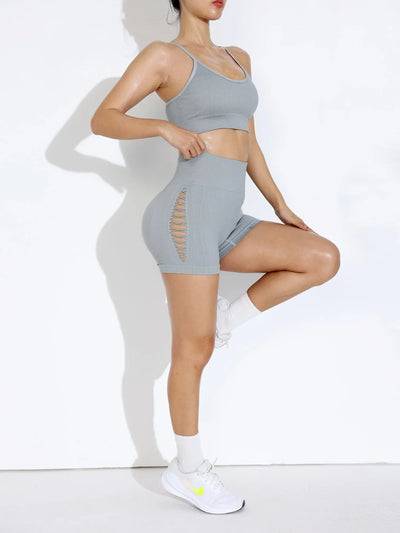 2PCS Yoga Set Women Push Up Bra Shorts Yoga Set Tracksuit Workout Overalls Fitness Gym Sport Outfits Sportswear Athletic Wear