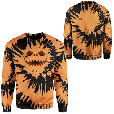 Fashion Halloween Ugly Sweater For Men Autumn Winter Long Sleeve Holiday Wear 3D Printed Sweatshirts Loose Breathable Pullovers