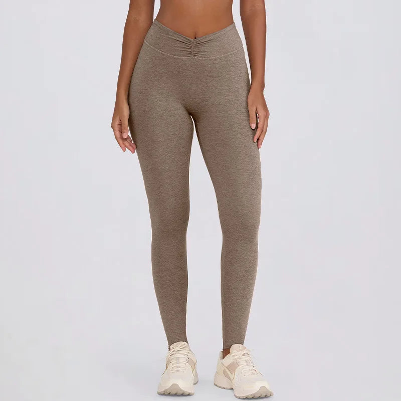 Women's Yoga Suits Quick Drying Leggings Gym Shorts Nude Hanging Neck Bra Running Gym Exercise Sets