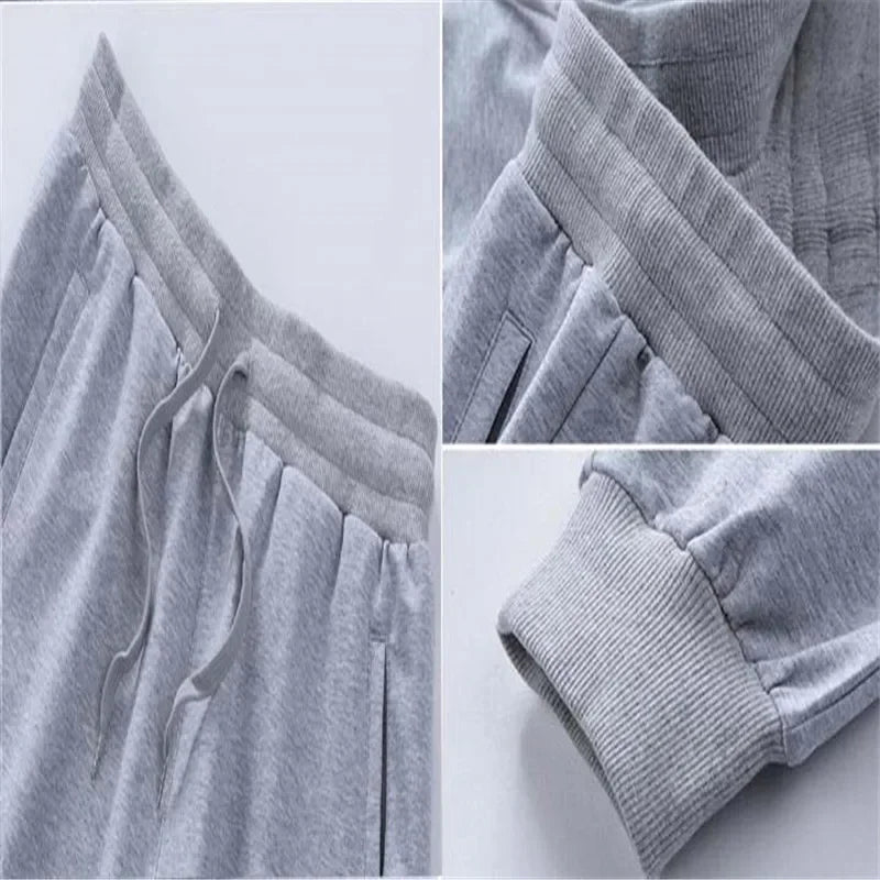 Men's Athletic Trainning Joggers Casual Loose Fit Sweatpants Spring Fall Fleece Lined Pants Elastic Waist Drawstring Trousers