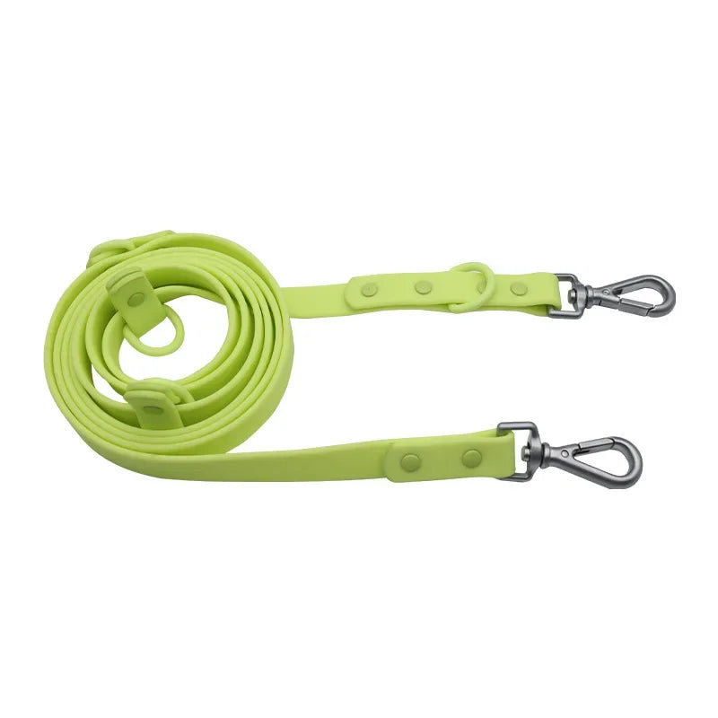 PVC Multifunctional Dog Leash Double Headed Buckle Pet Leashes For Medium Big Dogs Rope
