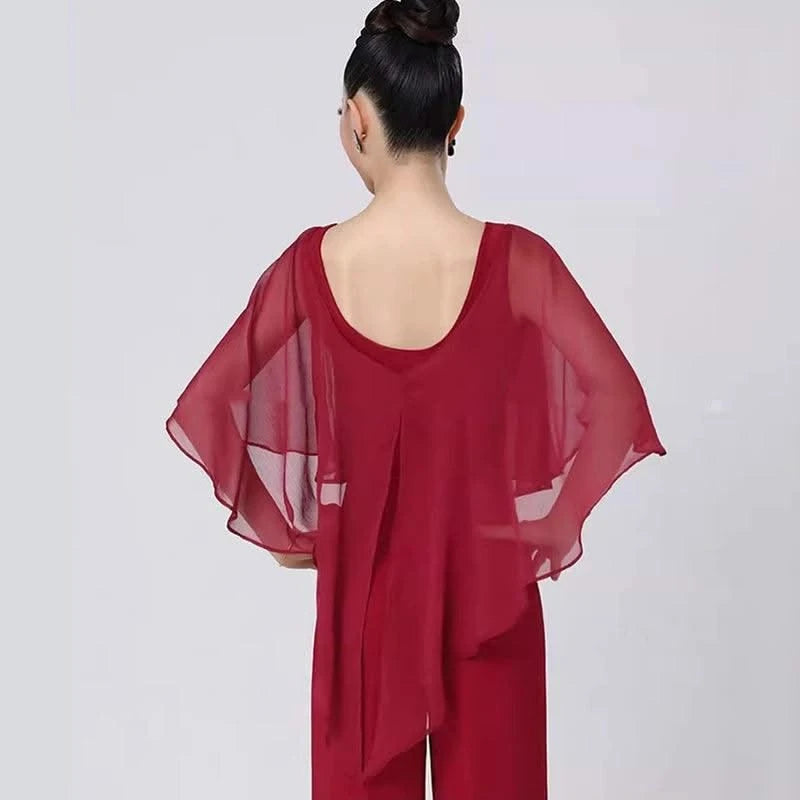 Pink Latin Dance Tops For Women