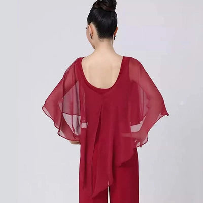 Pink Latin Dance Tops For Women