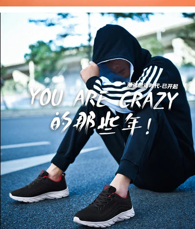 New Athletic Shoes for Men Shoes Sneakers Black Casual Men Mesh Sneakers Breathable Tennis Running Walking Gym Men Shoes