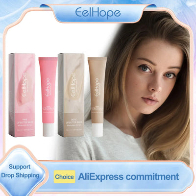 Eelhope Glossier Lip Balm Repair Lip Moisturizer Deep Nourishing Lip Shine Hydrating Skin Barrier Repair Care Korean Lip Balm